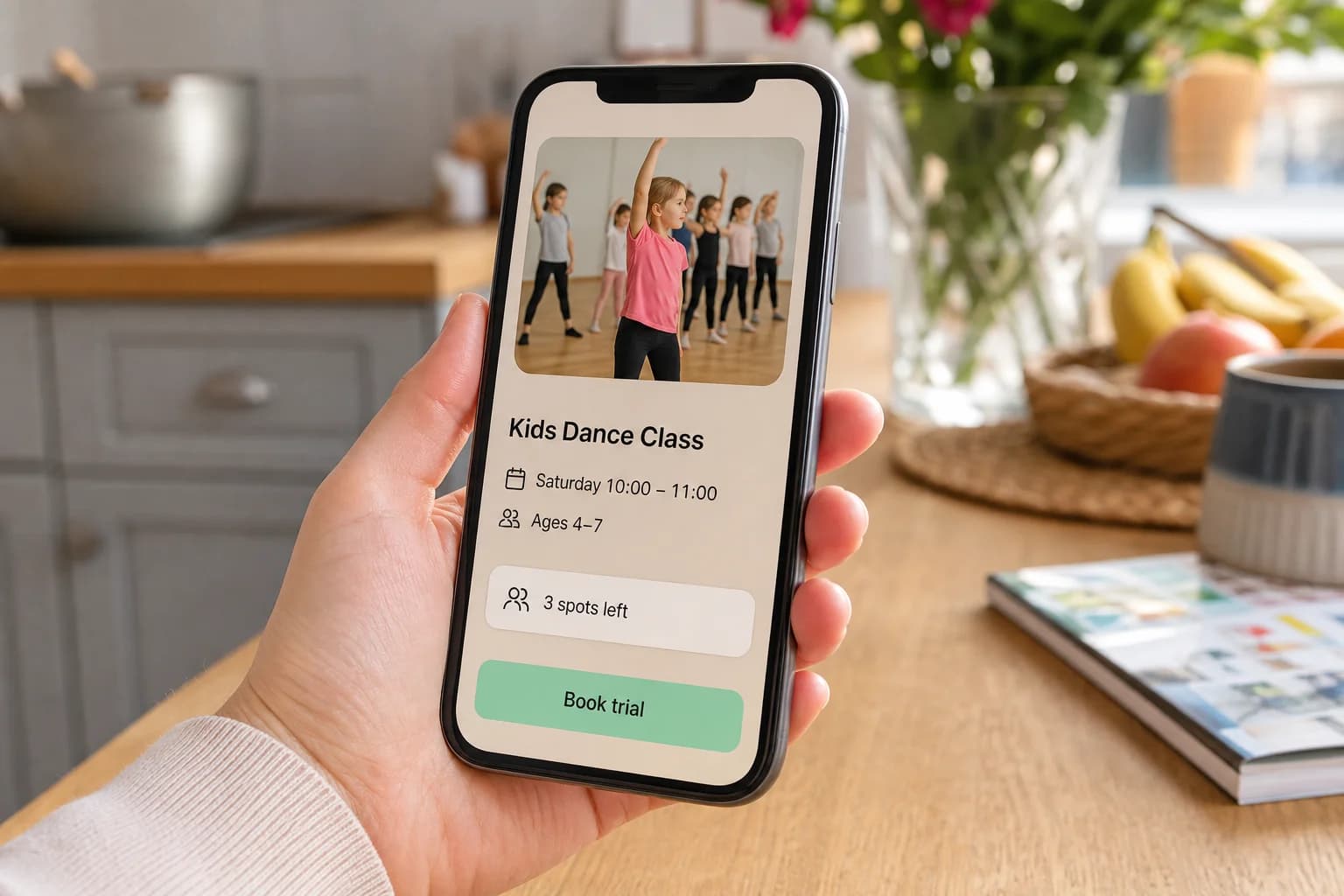 Parent booking interface